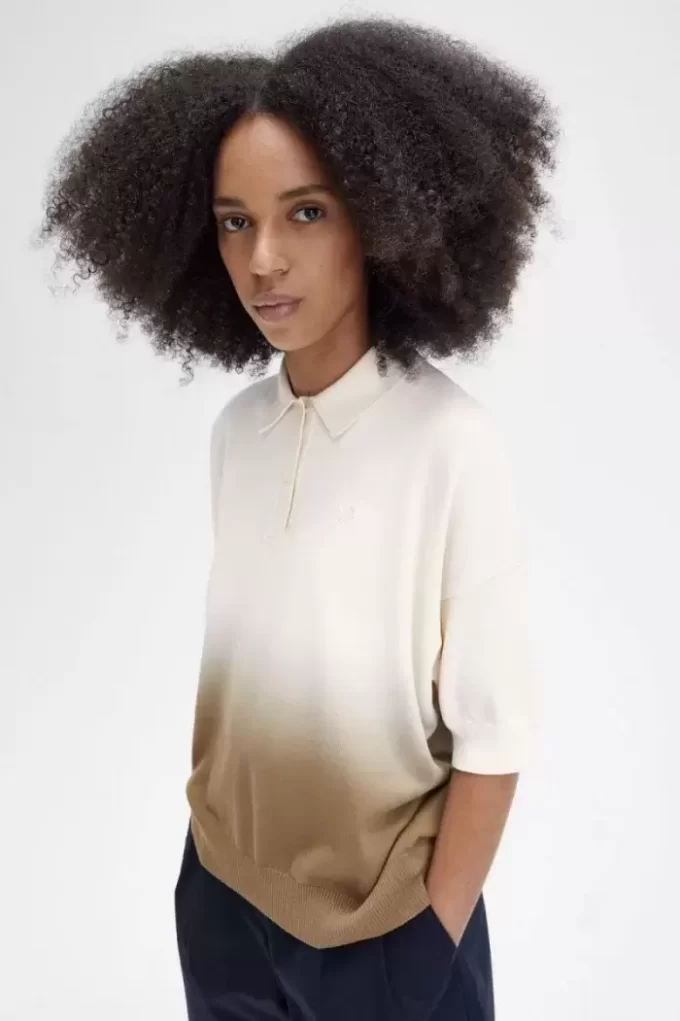 Ombre Örme Kadın Gömleği Ombre Örme Kadın Gömleği