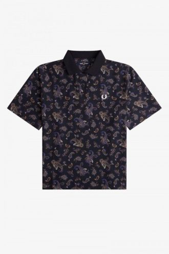 Paisley Baskılı Polo Tişörtler