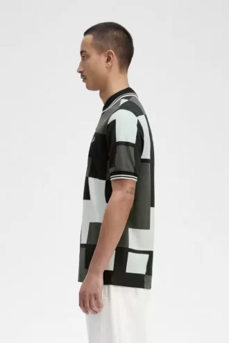 Piksel Baskılı Erkek Gömleği