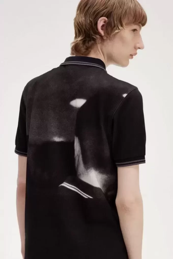 Rave Grafik Erkek Polo Tişörtü