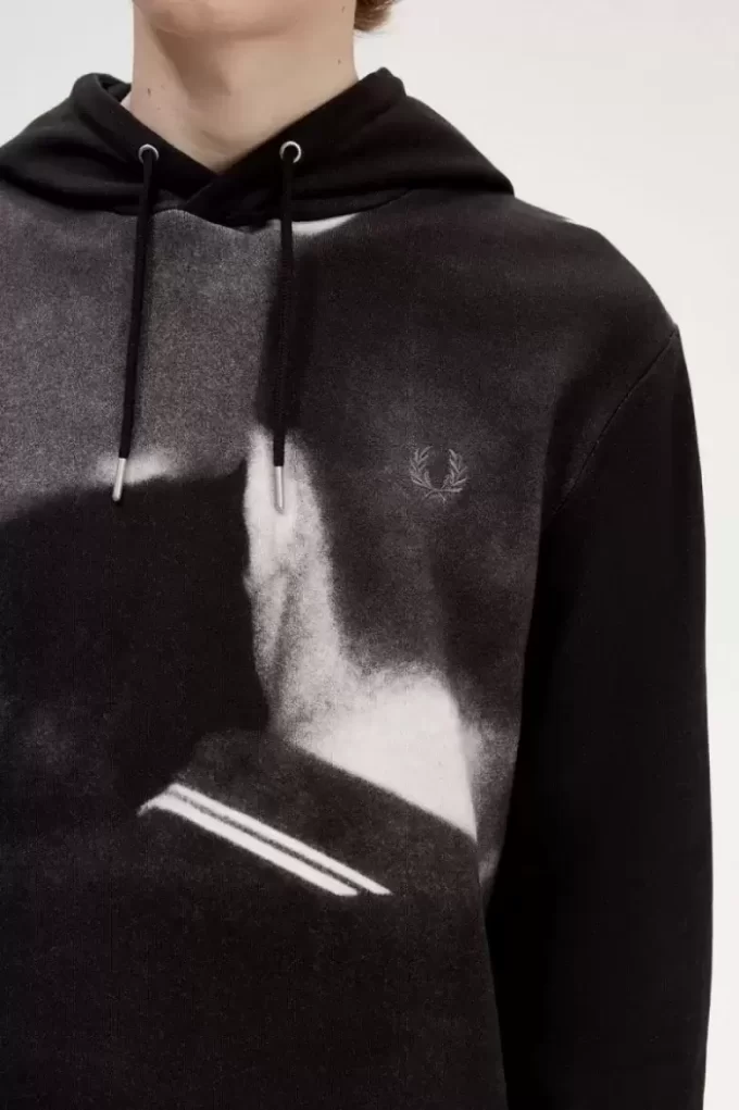 Rave Grafik Kapüşonlu Erkek Sweatshirtleri