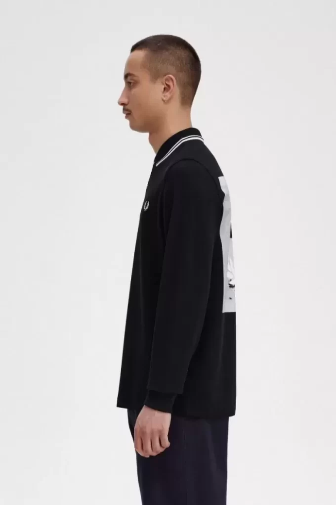 Rave Grafik Uzun Kollu Erkek Gömleği