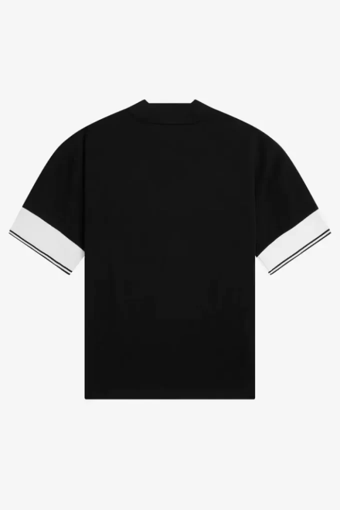 Uçlu Manşet Piqué Kadın Tişörtü Uçlu Manşet Piqué Kadın Tişörtü