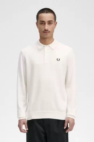 Uzun Kollu Örme Erkek Gömleği