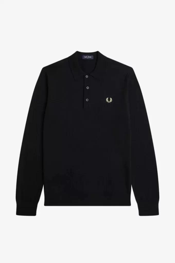 Uzun Kollu Örme Erkek Gömleği