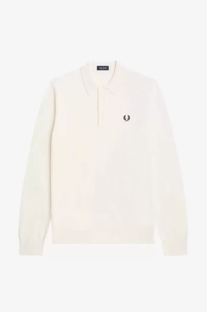 Uzun Kollu Örme Erkek Gömleği