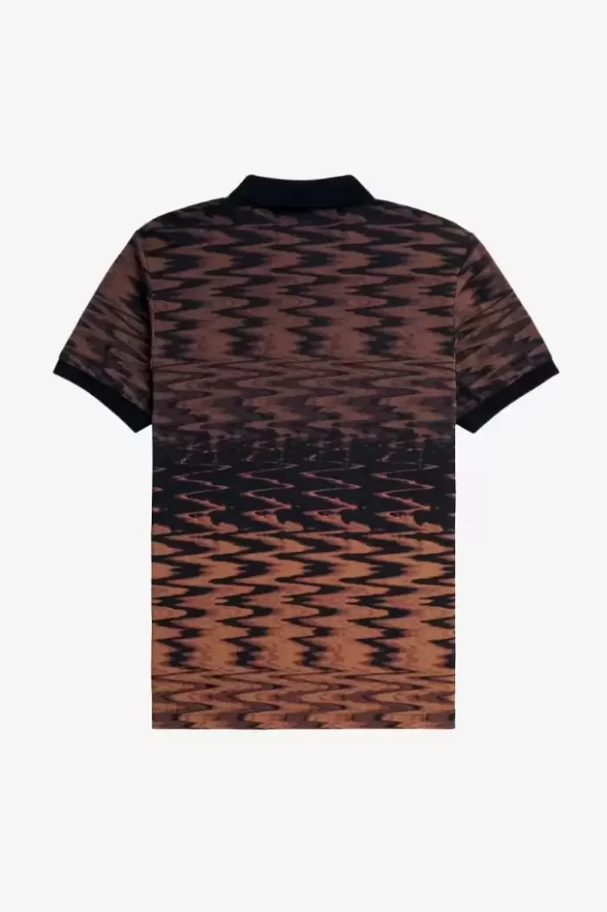 Wave Graphic Erkek Polo Tişörtü