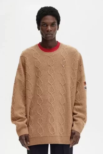 Yama Detaylı Büyük Boy Erkek Kazak