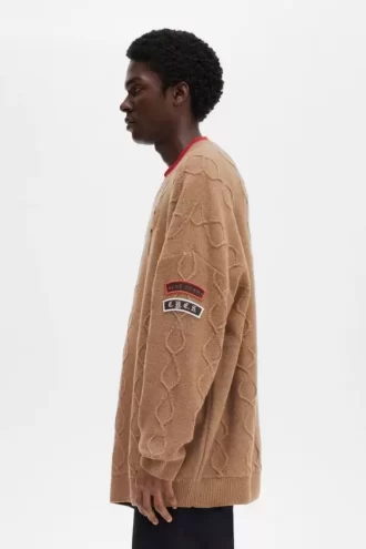 Yama Detaylı Büyük Boy Erkek Kazak