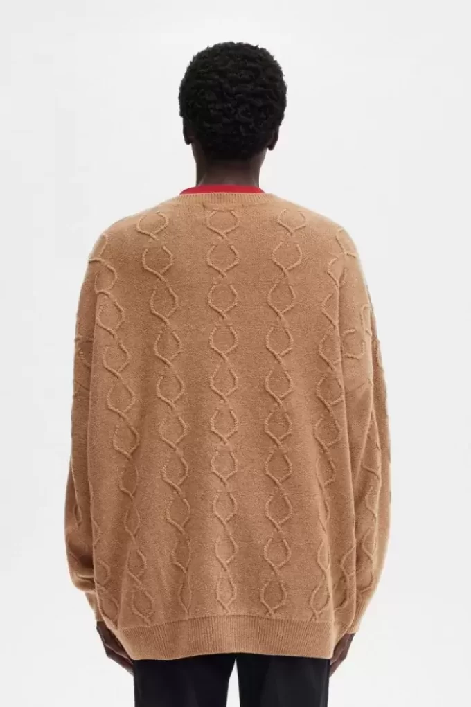 Yama Detaylı Büyük Boy Erkek Kazak