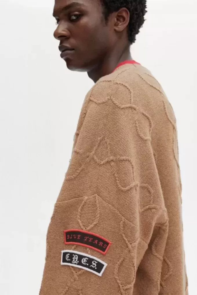 Yama Detaylı Büyük Boy Erkek Kazak