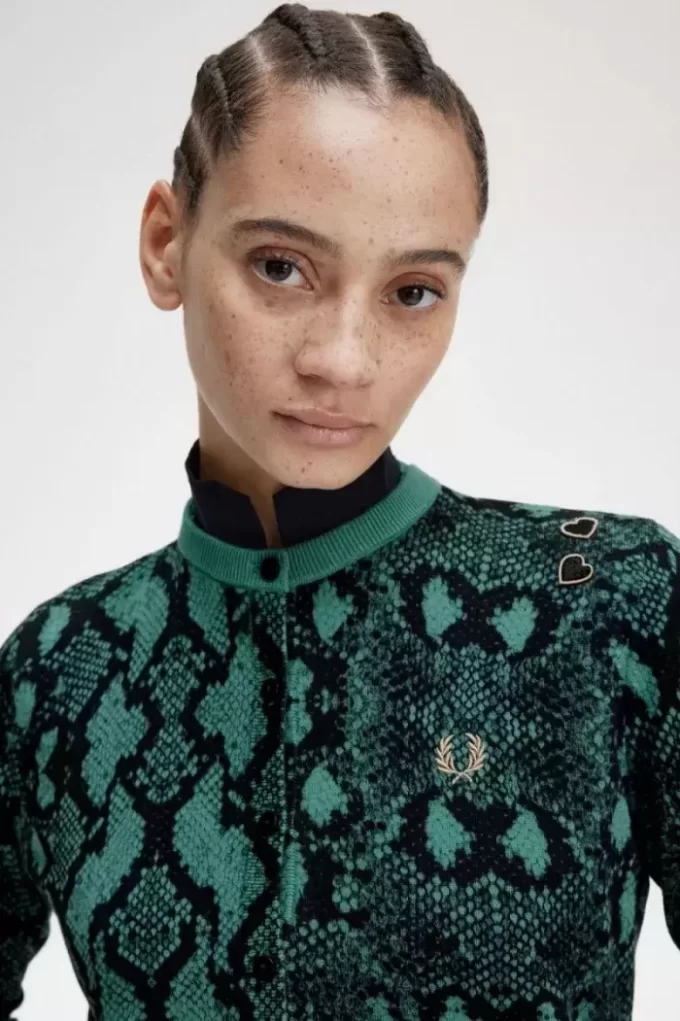 Yılan Desenli Kadın Hırka