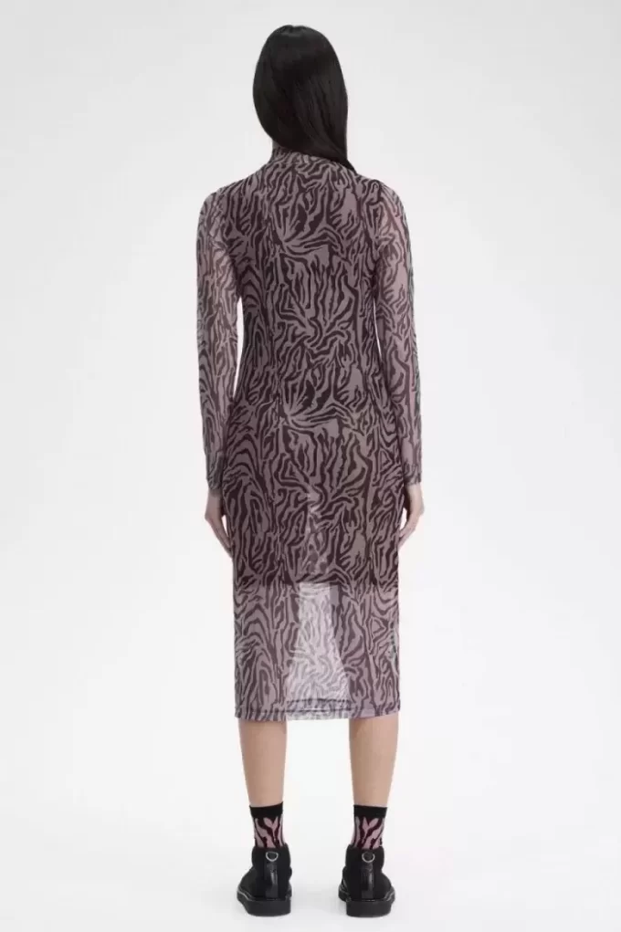 Zebra Desenli File Kadın Elbisesi Zebra Desenli File Kadın Elbisesi