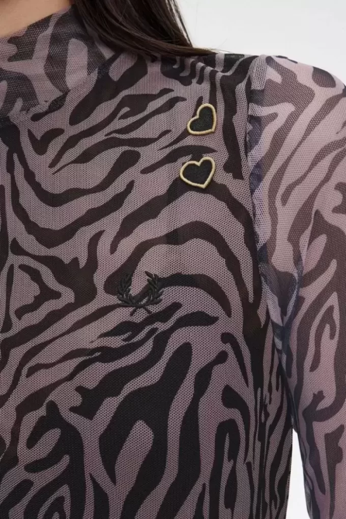 Zebra Desenli File Kadın Elbisesi Zebra Desenli File Kadın Elbisesi