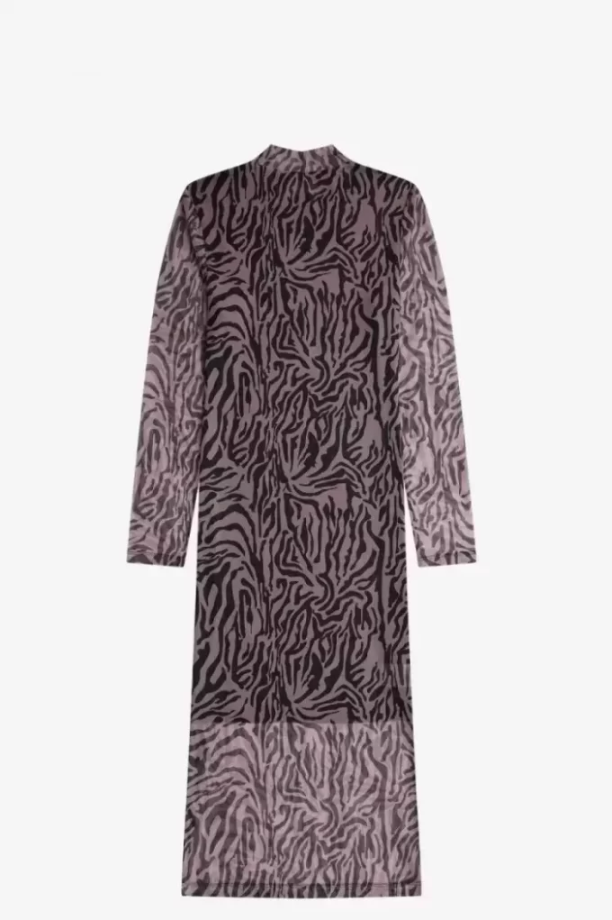 Zebra Desenli File Kadın Elbisesi Zebra Desenli File Kadın Elbisesi