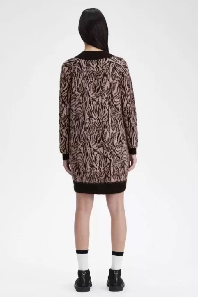 Zebra Örgü Kadın Elbisesi