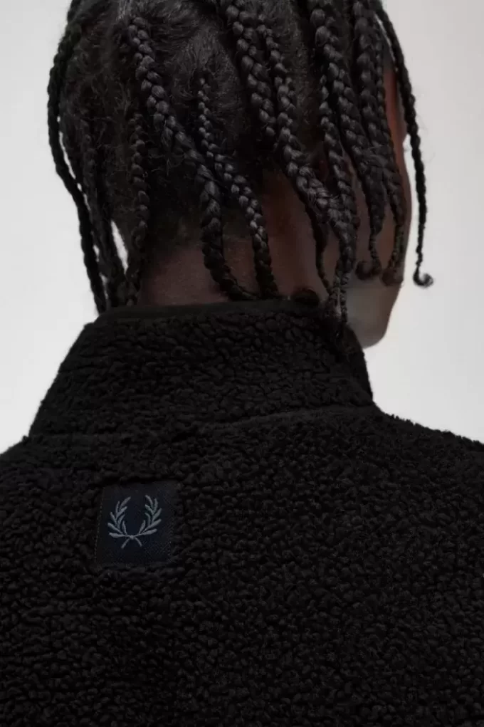 Zip Through Borg Polar Erkek Sweatshirtleri